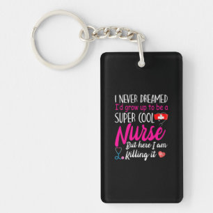 Geschenk für Krankenschwester Super Cool Nurse Schlüsselanhänger