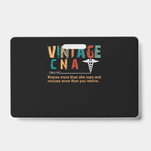 Geschenk für Krankenschwester   Vintage-CNA-Gesche Ausweis