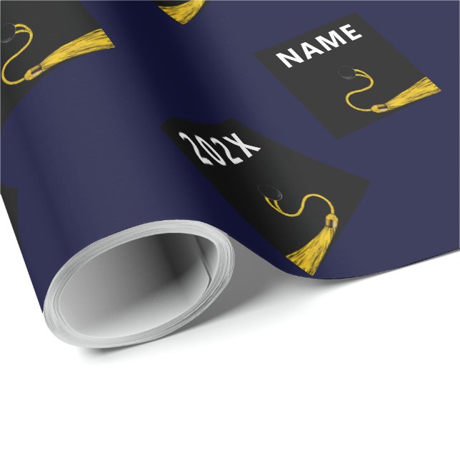 Geschenk für kreativen Abschluss Geschenkpapier (Rolleneckpunkt)