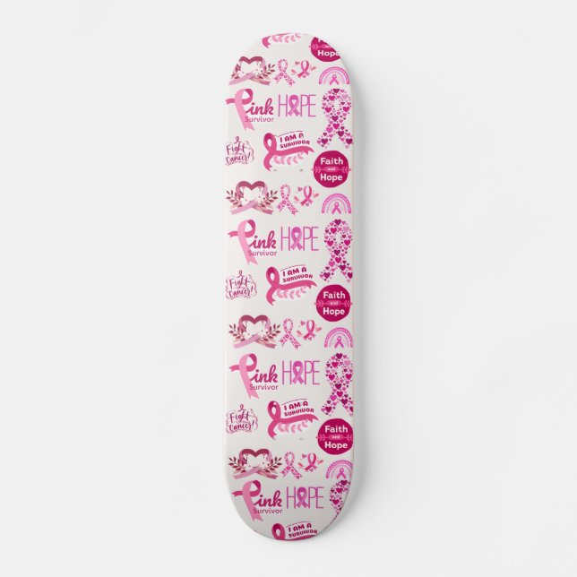 Geschenk für Krebserkrankung - Krieger Skateboard (Vorderseite)