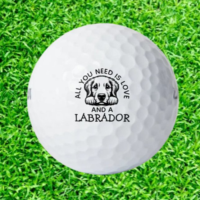 Geschenk für Labrador-Freunde Golfball (Delight Labrador lovers with unique golf balls featuring adorable Lab designs. Perfect gift for pet )