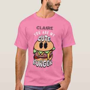Geschenk für Lebensmittel, Niedliche Burger, Süßes T-Shirt