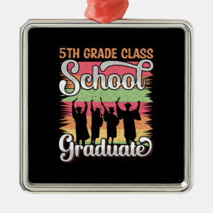 Geschenk für Lehrer 5th Grade School Graduate Ornament Aus Metall