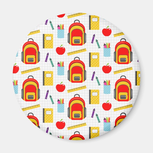 Geschenk für Lehrer | Apple zurück zur Schule Magnet (Vorne)