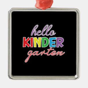 Geschenk für Lehrer   Hallo Kinder Garten Ornament Aus Metall