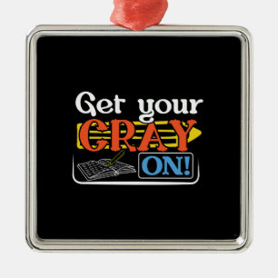 Geschenk für Lehrer Hol deinen Cray Ornament Aus Metall
