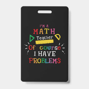 Geschenk für Lehrer Ich bin ein Mathelehrer Ausweis