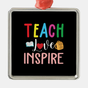 Geschenk für Lehrer Lehre Liebe Inspiriert Ornament Aus Metall