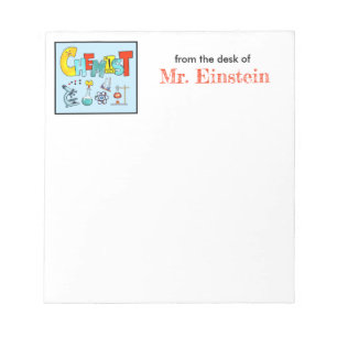 Geschenk für Lehrer Personalisiert Notizblock