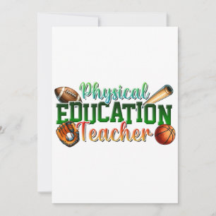 Geschenk für Lehrer Sportlehrer Feiertagskarte