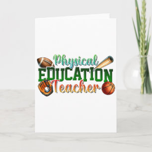Geschenk für Lehrer Sportlehrer Karte