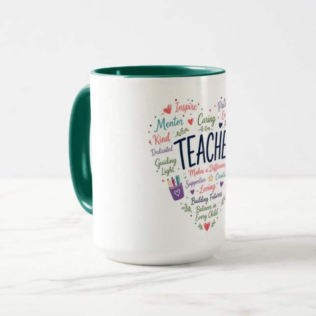 Geschenk für Lehrer Tasse (Vorderseite Links)