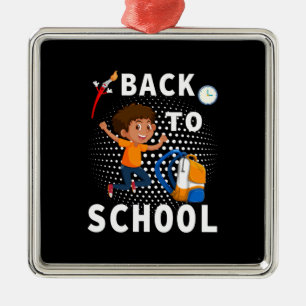 Geschenk für Lehrer Zurück zur Schule Ornament Aus Metall