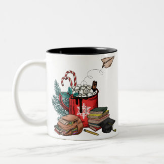 Geschenk für Lehrer Zweifarbige Tasse