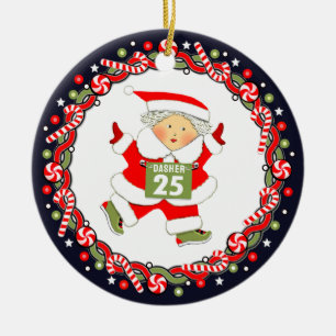 Geschenk für Leichtathletik Keramik Ornament