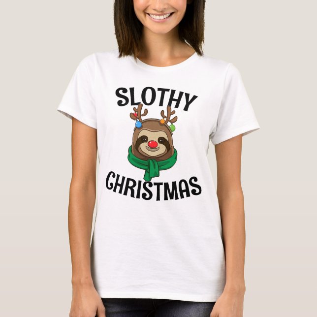 Geschenk für Liebhaber von Sloth T-Shirt (Vorderseite)