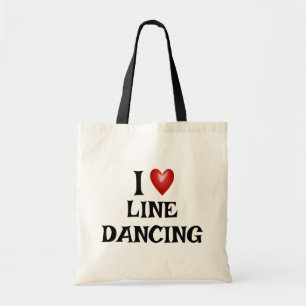 Geschenk für Line Dance Lover I Heart Line Dancing Tragetasche