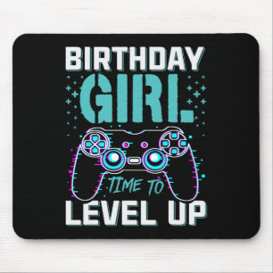 Geschenk für Mädchen, Zeit zum Levelaufstieg, cool Mousepad