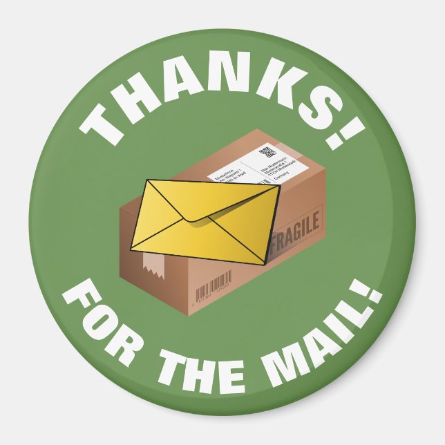 Geschenk für Mailman | Rundmagnet Magnet (Vorne)