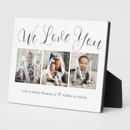 Geschenk für Mama 3 Foto Collage Plaque Fotoplatte