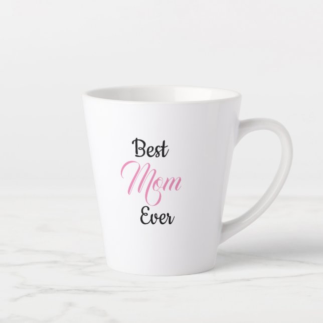 Geschenk für Mama - Beste Mama je - personalisiert Milchtasse (Rechts)