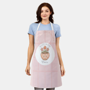 Geschenk für Mama, Beste Mama überhaupt, Rosa kari Schürze