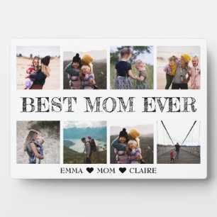 Geschenk für Mama Fotocollage Plaque mit Easel Fotoplatte