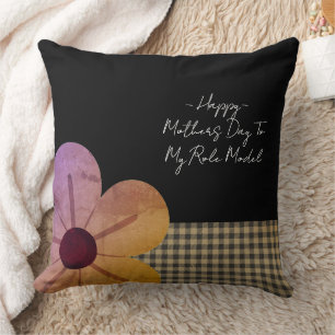 Geschenk für Mama, Frohen Muttertag, Blumenkunst Kissen