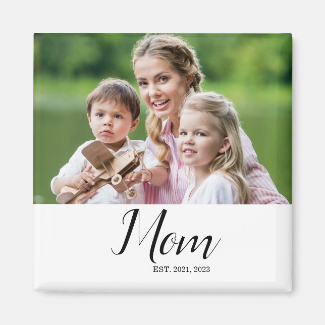 Geschenk für Mama mit Foto Magnet (Vorne)