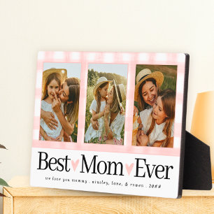 Geschenk für Mama Mütter Tag Foto Beste Mama Gingh Fotoplatte