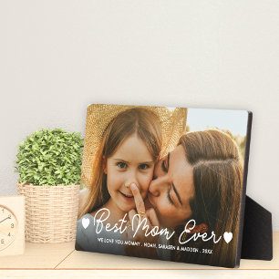 Geschenk für Mama Muttertag Volles Foto Beste Mama Fotoplatte