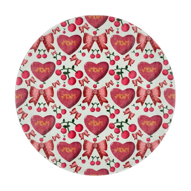 Geschenk für Mama Schneidebrett (Vorderseite)