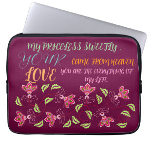 GESCHENK FÜR MAMA, SCHWESTER, TOCHTER, FREUNDIN, F LAPTOPSCHUTZHÜLLE