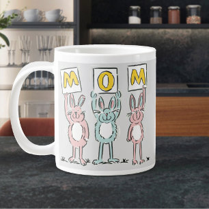 Geschenk für Mama Spaß Kaninchen Design Jumbo-Tasse