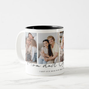 Geschenk für Mama und Oma von Kindern und Enkelkin Zweifarbige Tasse