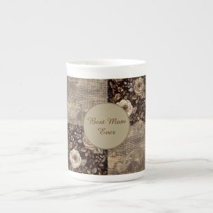 Geschenk für Mama, Vintage, Beste Mama überhaupt, Prozellantasse