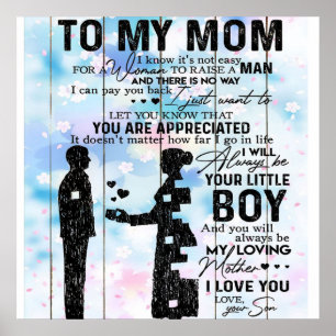 Geschenk für Mama Zu meiner Mutter das beste Ges Poster