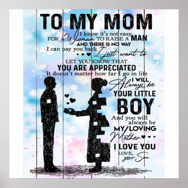 Geschenk für Mama | Zu meiner Mutter das beste Ges Poster (Vorne)