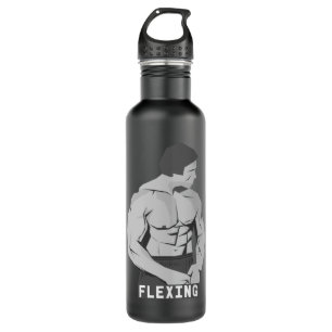 Geschenk für Männer Bodybuilding zum Flexing von F Edelstahlflasche