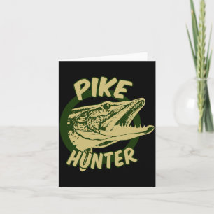 Geschenk für Männer Hechtjäger _ Nordhecht-Angler Karte