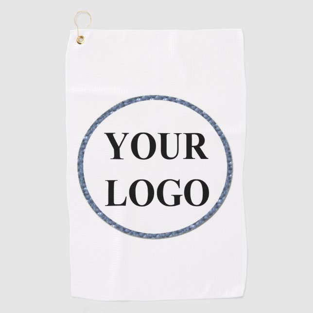Geschenk für Männer Personalisiert Vatertag LOGO Golfhandtuch (Vorderseite)