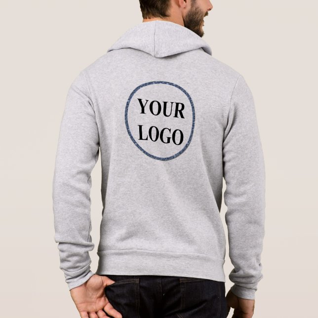 Geschenk für Männer Präsentation der Personalisier Hoodie (Rückseite)