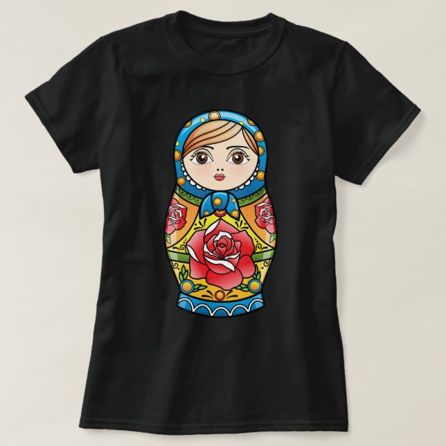 Geschenk für Männer Russische Dolls so voll von si T-Shirt (Design vorne)