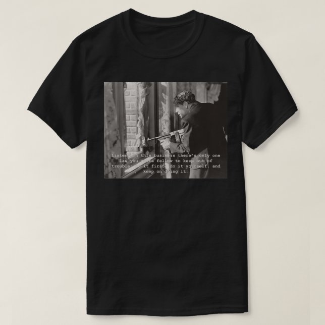 Geschenk für Männer Stanwyck Drama Barbara Schausp T-Shirt (Design vorne)