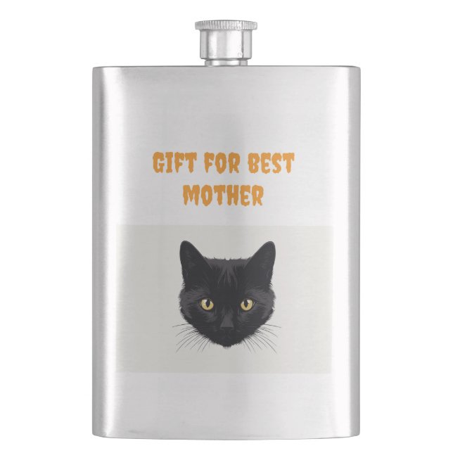 Geschenk für meine beste Mutter Flachmann (Vorderseite)