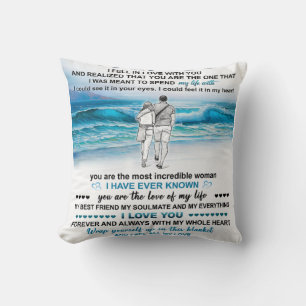 Geschenk für meine Frau am Strand, Geburtstag der  Kissen