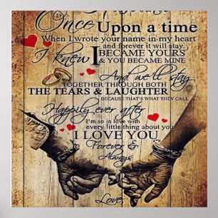 Geschenk für meinen Mann   Love Husband Letter   Poster