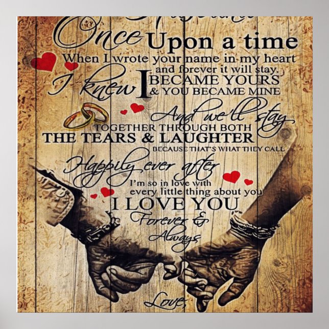 Geschenk für meinen Mann | Love Husband Letter | Poster (Vorne)