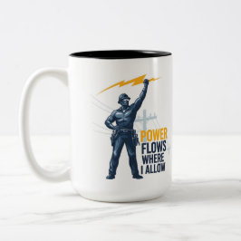 Geschenk für Meister-Elektriker - Held des Blitzes Zweifarbige Tasse