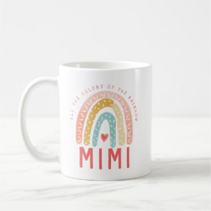 Geschenk für Mimi Alle Farben des Regenbogens Kaffeetasse